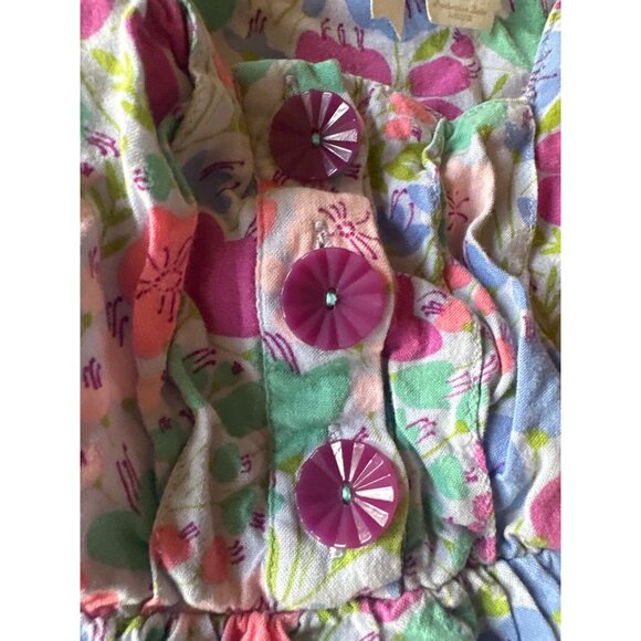 Matilda Jane Girls Floral Print Dress Scalloped Hem Ruffle Size 6 Multicolor - Picture 5 of 5